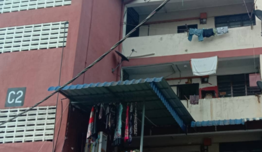 Residents hang white bedsheets and clothes instead of flags to avoid police action