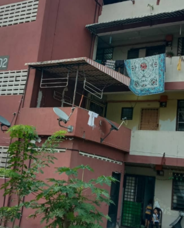 Residents hang white bedsheets and clothes instead of flags to avoid police action